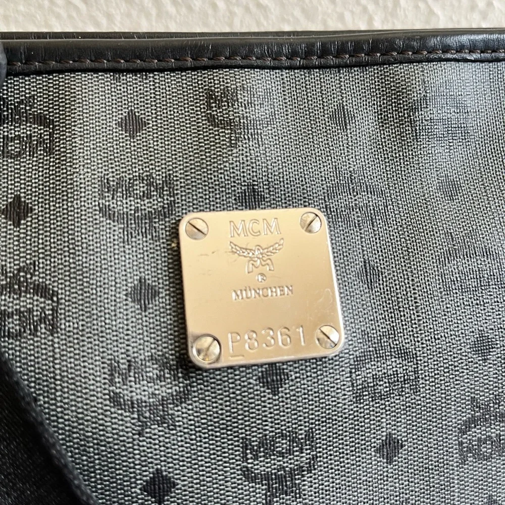 MCM Black and Gray Messenger Bag - Picture 3 of 9